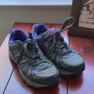 New Balance Women's Gray and Purple Running Shoes